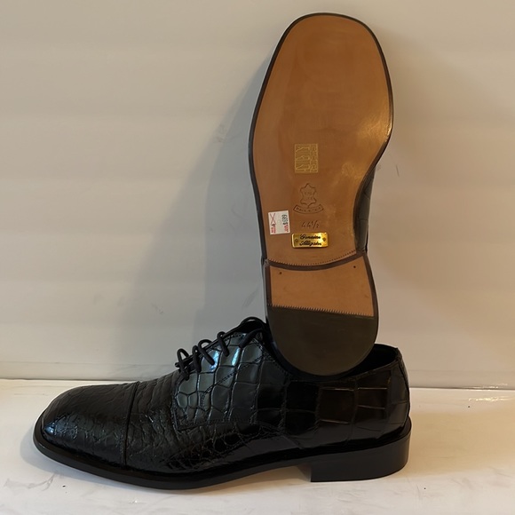 Laudino CACCIN - Genuine Alligator Oxfords - New in Box - Made in Italy - Picture 7 of 9